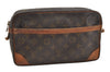 Authentic Louis Vuitton Monogram Compiegne 28 Clutch Hand Bag M51845 LV 4507J