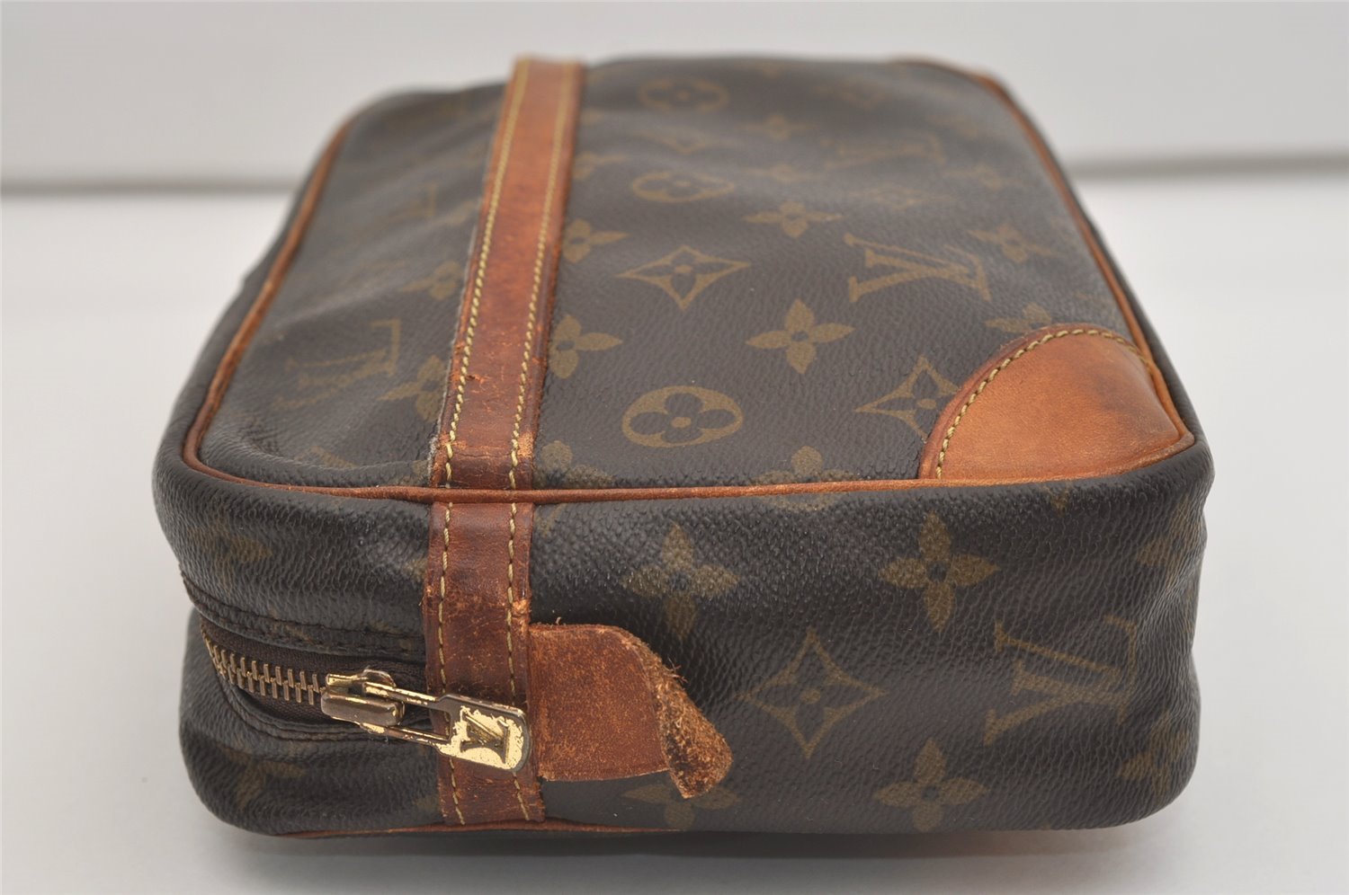 Authentic Louis Vuitton Monogram Compiegne 28 Clutch Hand Bag M51845 LV 4507J