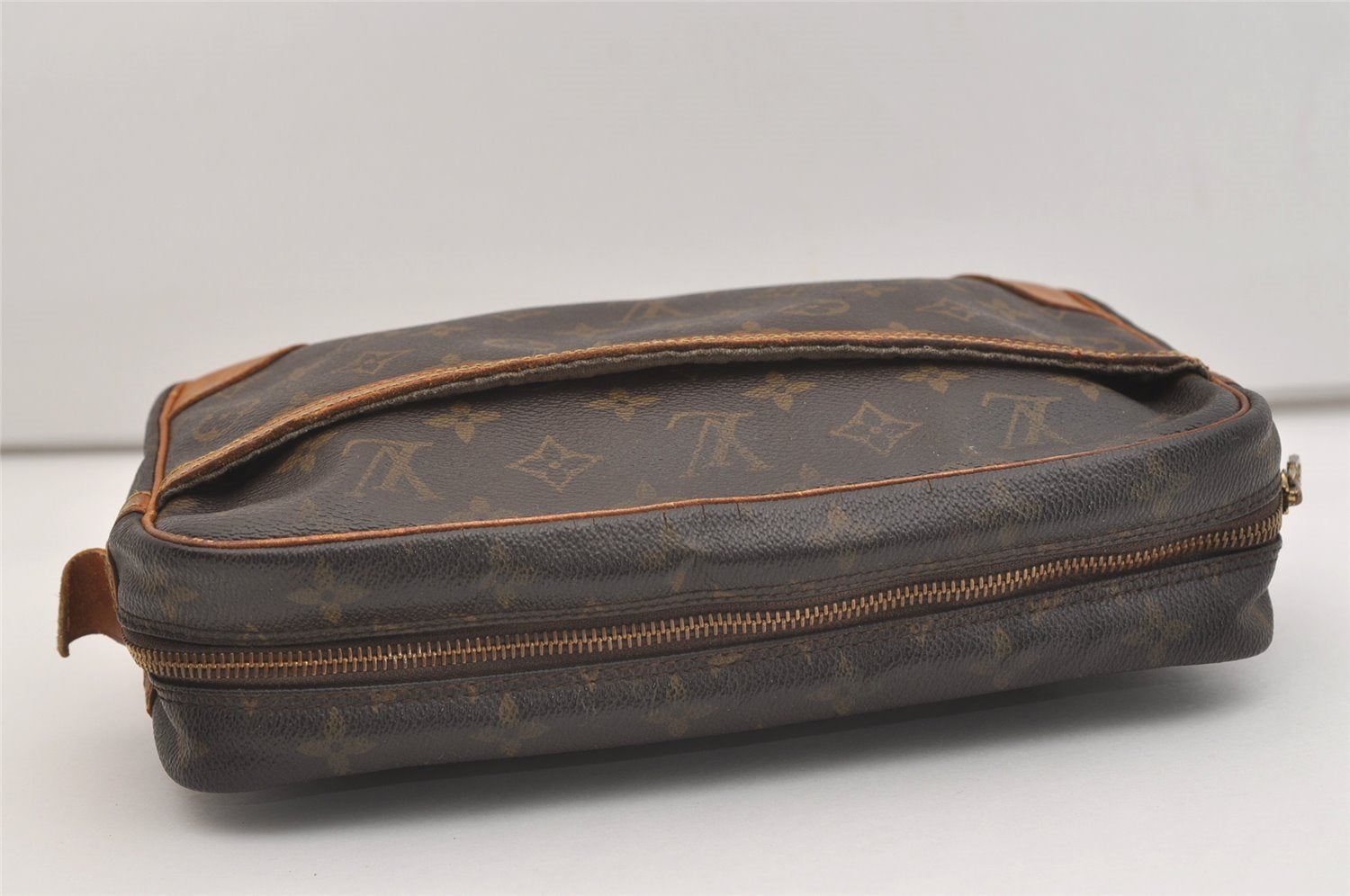 Authentic Louis Vuitton Monogram Compiegne 28 Clutch Hand Bag M51845 LV 4507J