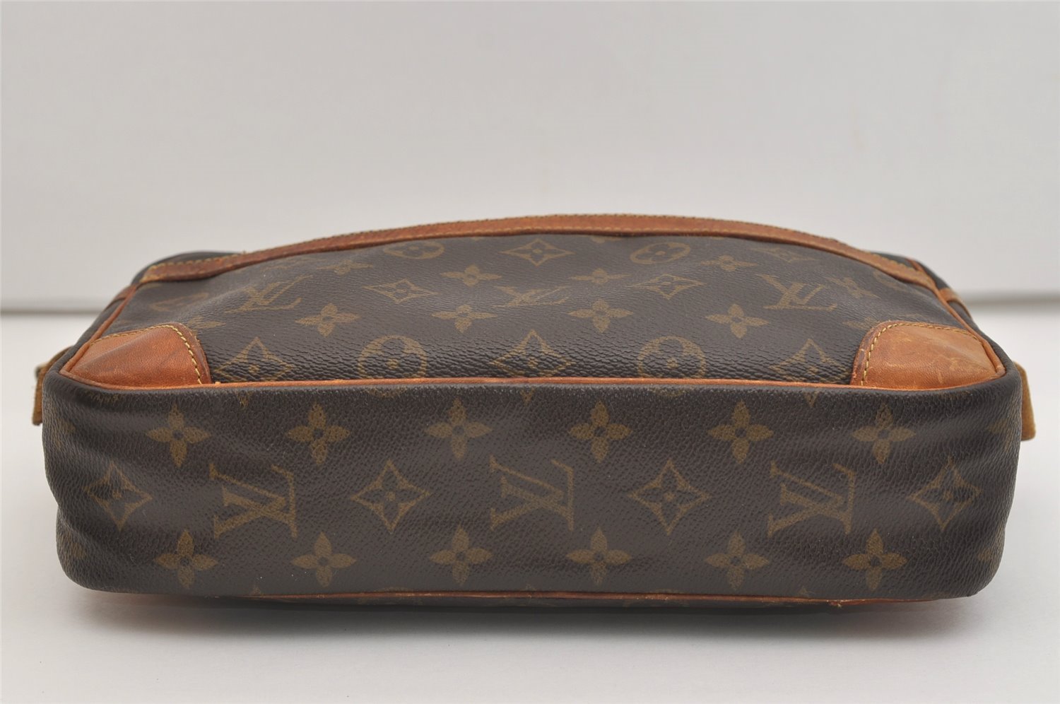 Authentic Louis Vuitton Monogram Compiegne 28 Clutch Hand Bag M51845 LV 4507J