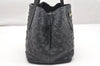 Authentic JIMMY CHOO Pimlico Star Pattern Leather Hand Tote Bag Black 4507K