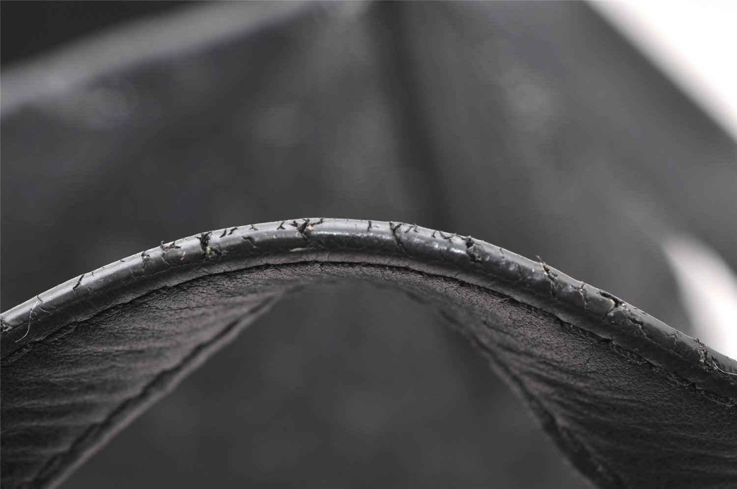 Authentic JIMMY CHOO Pimlico Star Pattern Leather Hand Tote Bag Black 4507K