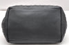 Authentic JIMMY CHOO Pimlico Star Pattern Leather Hand Tote Bag Black 4507K