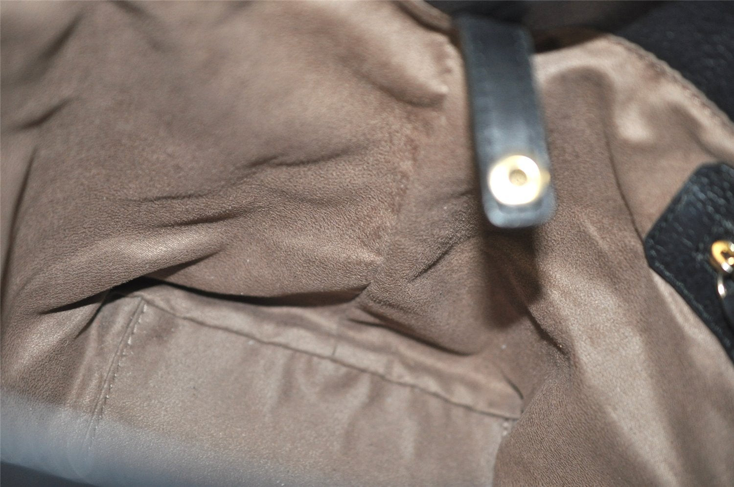 Authentic JIMMY CHOO Pimlico Star Pattern Leather Hand Tote Bag Black 4507K