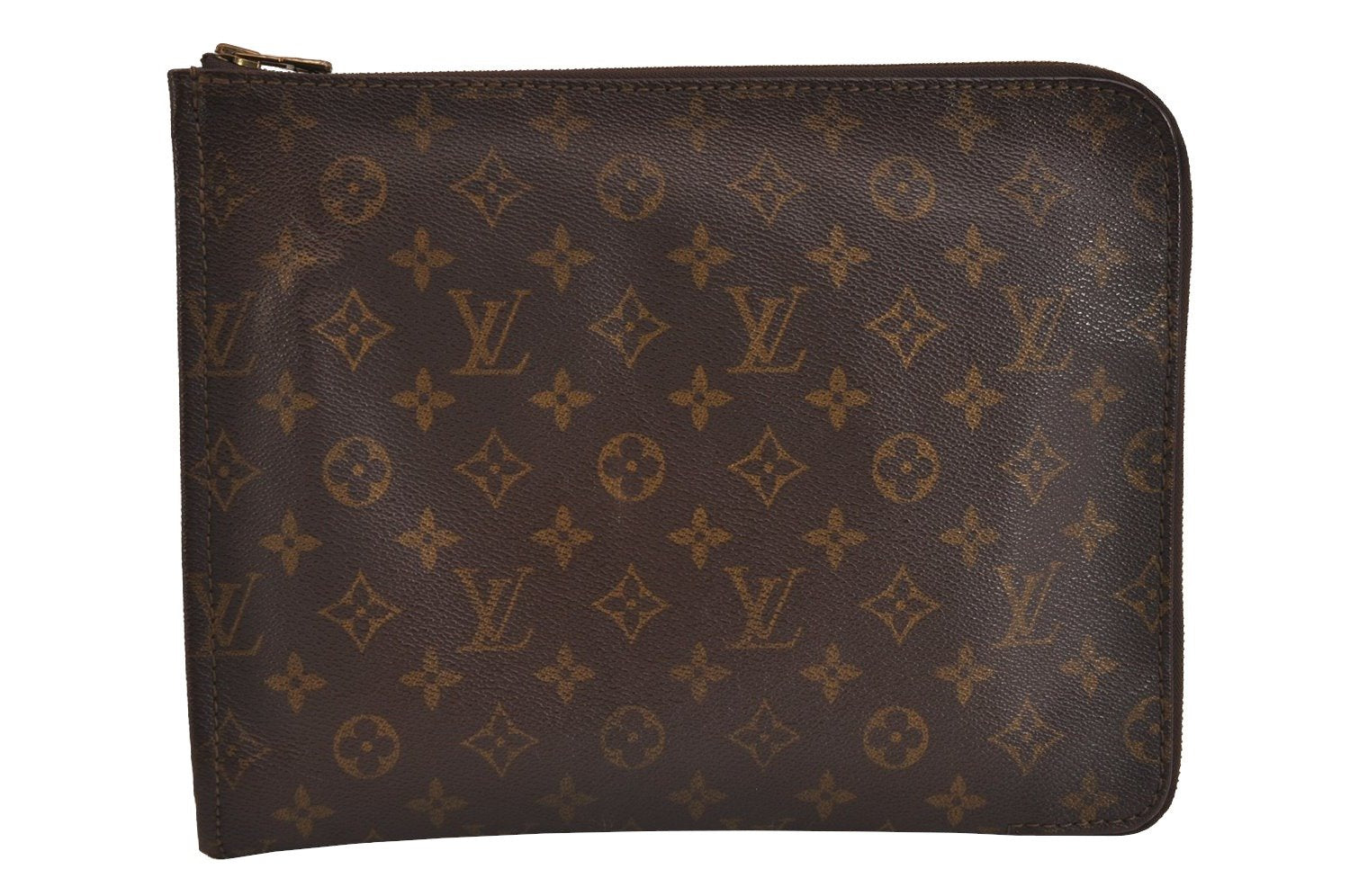 Authentic Louis Vuitton Monogram Poche Documents Document Case M53400 LV 4508J