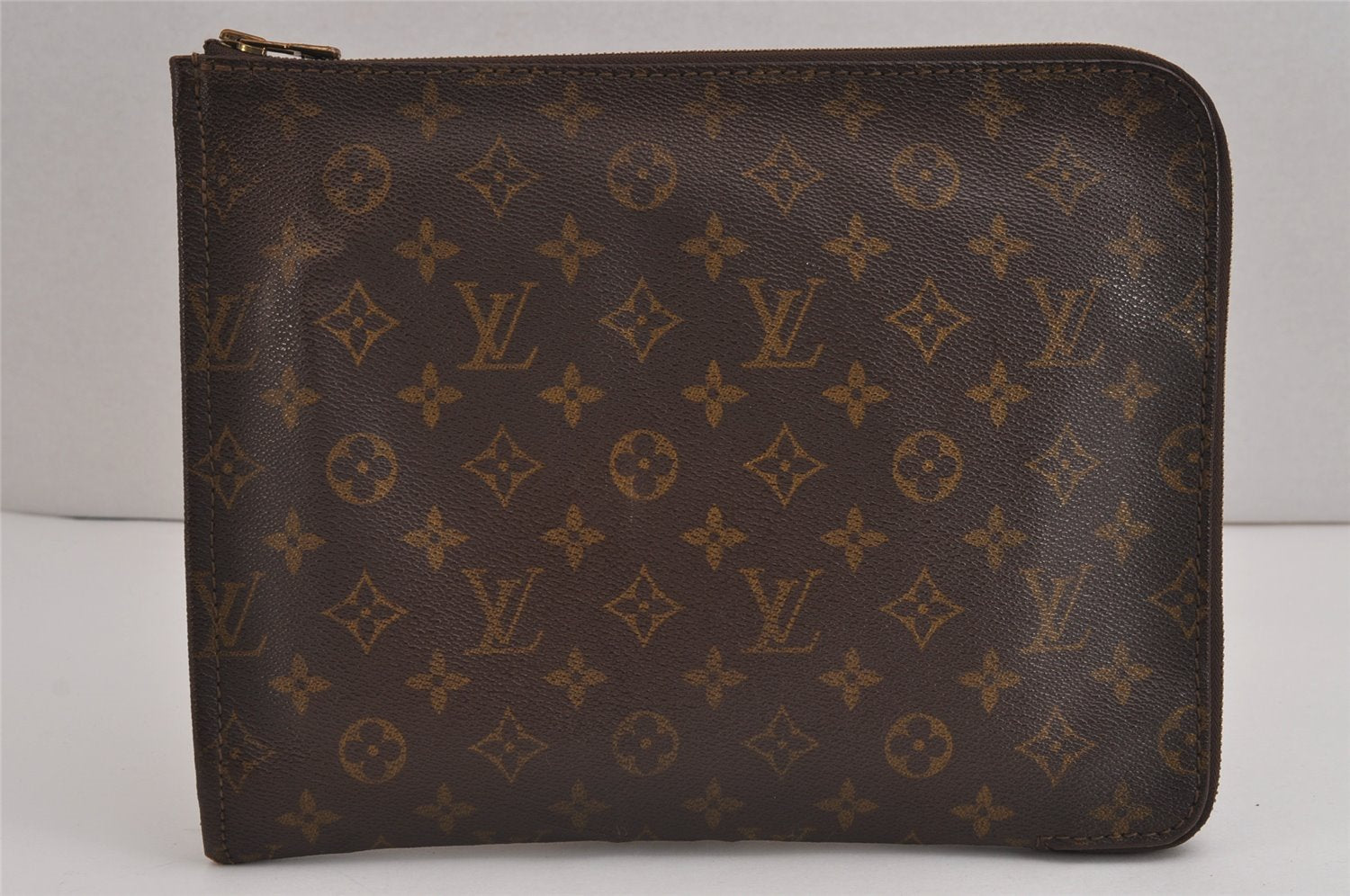 Authentic Louis Vuitton Monogram Poche Documents Document Case M53400 LV 4508J