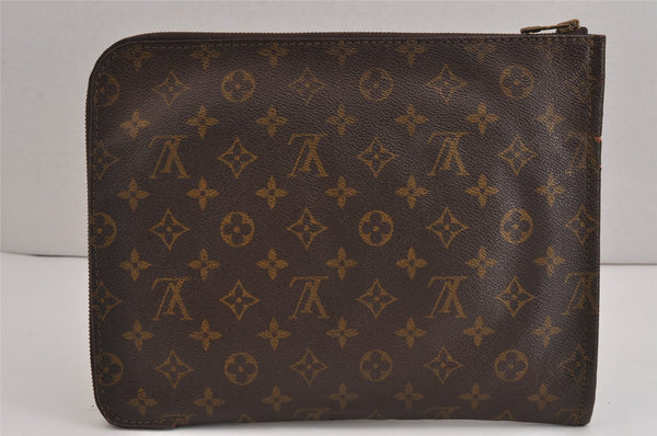 Authentic Louis Vuitton Monogram Poche Documents Document Case M53400 LV 4508J