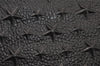 Authentic JIMMY CHOO Pimlico Star Pattern Leather Clutch Hand Bag Black 4508K