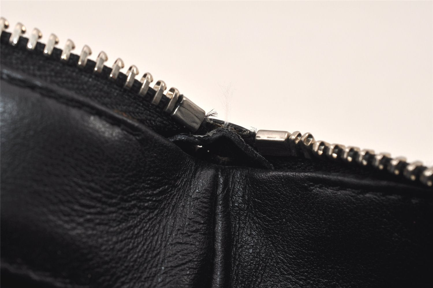 Authentic JIMMY CHOO Pimlico Star Pattern Leather Clutch Hand Bag Black 4508K