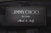 Authentic JIMMY CHOO Pimlico Star Pattern Leather Clutch Hand Bag Black 4508K