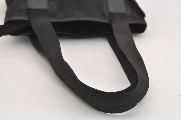 Authentic GUCCI Vintage Shoulder Tote Bag GG Canvas Leather 28893 Black 4509J