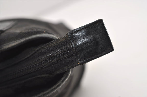 Authentic GUCCI Vintage Shoulder Tote Bag GG Canvas Leather 28893 Black 4509J