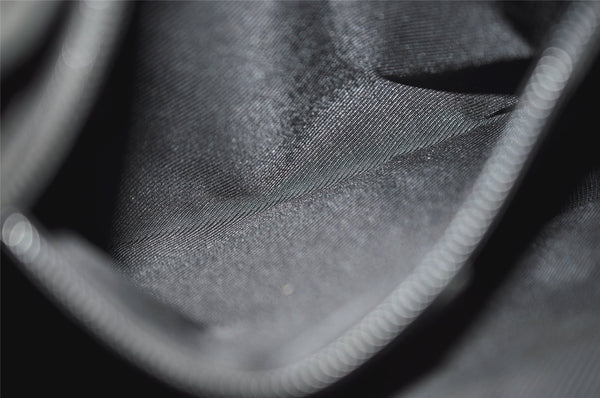 Authentic GUCCI Vintage Shoulder Tote Bag GG Canvas Leather 28893 Black 4509J