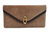 Authentic CELINE Vintage Clutch Hand Bag Purse Suede Leather Beige 4510J