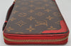 Auth Louis Vuitton Monogram Retiro Daily Organizer Travel Case M61452 Red 4510K