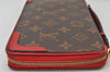 Auth Louis Vuitton Monogram Retiro Daily Organizer Travel Case M61452 Red 4510K