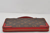 Auth Louis Vuitton Monogram Retiro Daily Organizer Travel Case M61452 Red 4510K