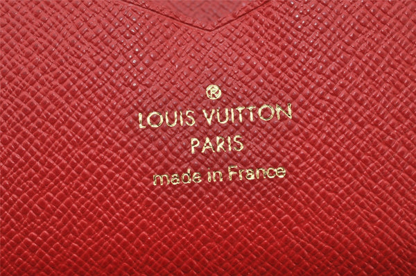 Auth Louis Vuitton Monogram Retiro Daily Organizer Travel Case M61452 Red 4510K