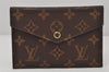 Auth Louis Vuitton Monogram Retiro Daily Organizer Travel Case M61452 Red 4510K