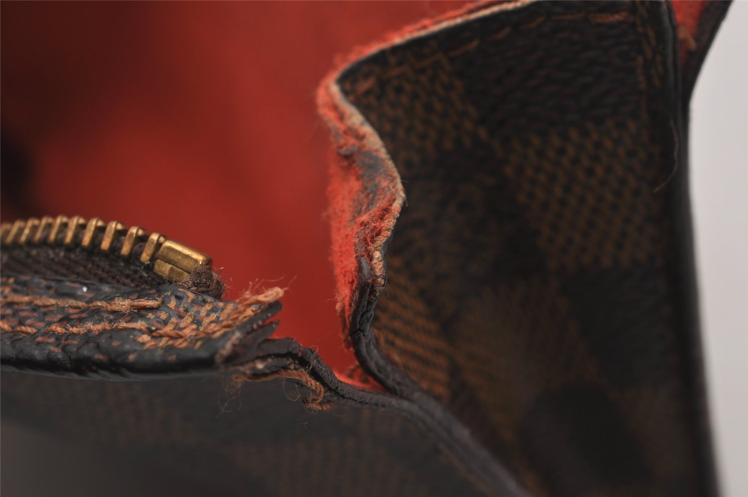 Authentic Louis Vuitton Damier Marais Bucket Shoulder Tote Bag N42240 LV 4512I