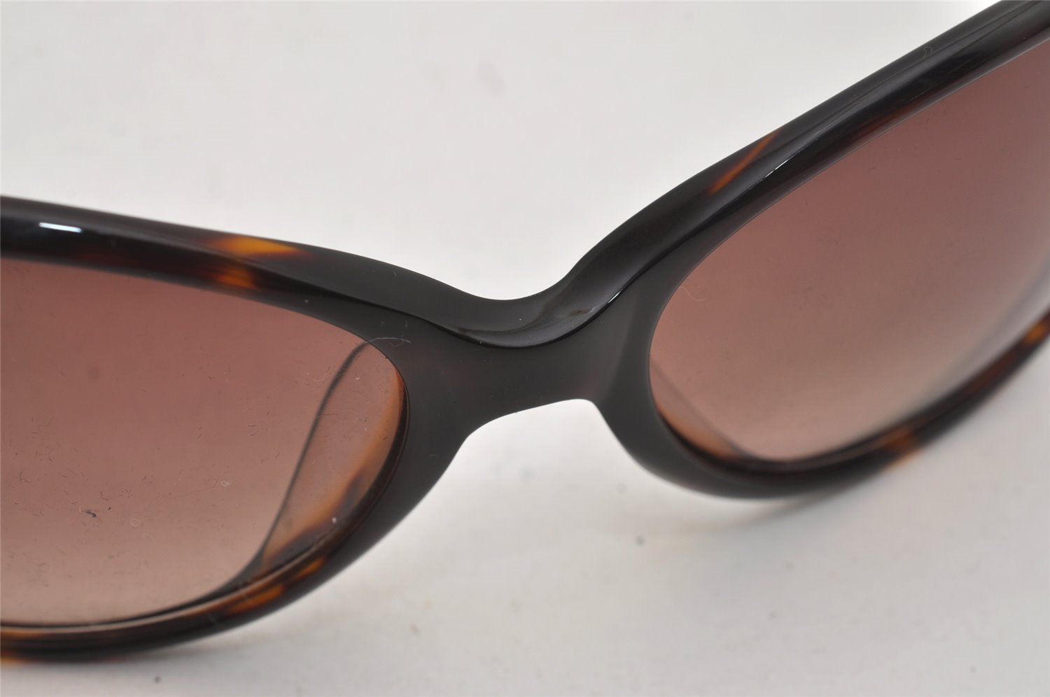 Authentic PRADA Sunglasses Vintage Tortoise Shell Plastic SPR24H Brown 4512J