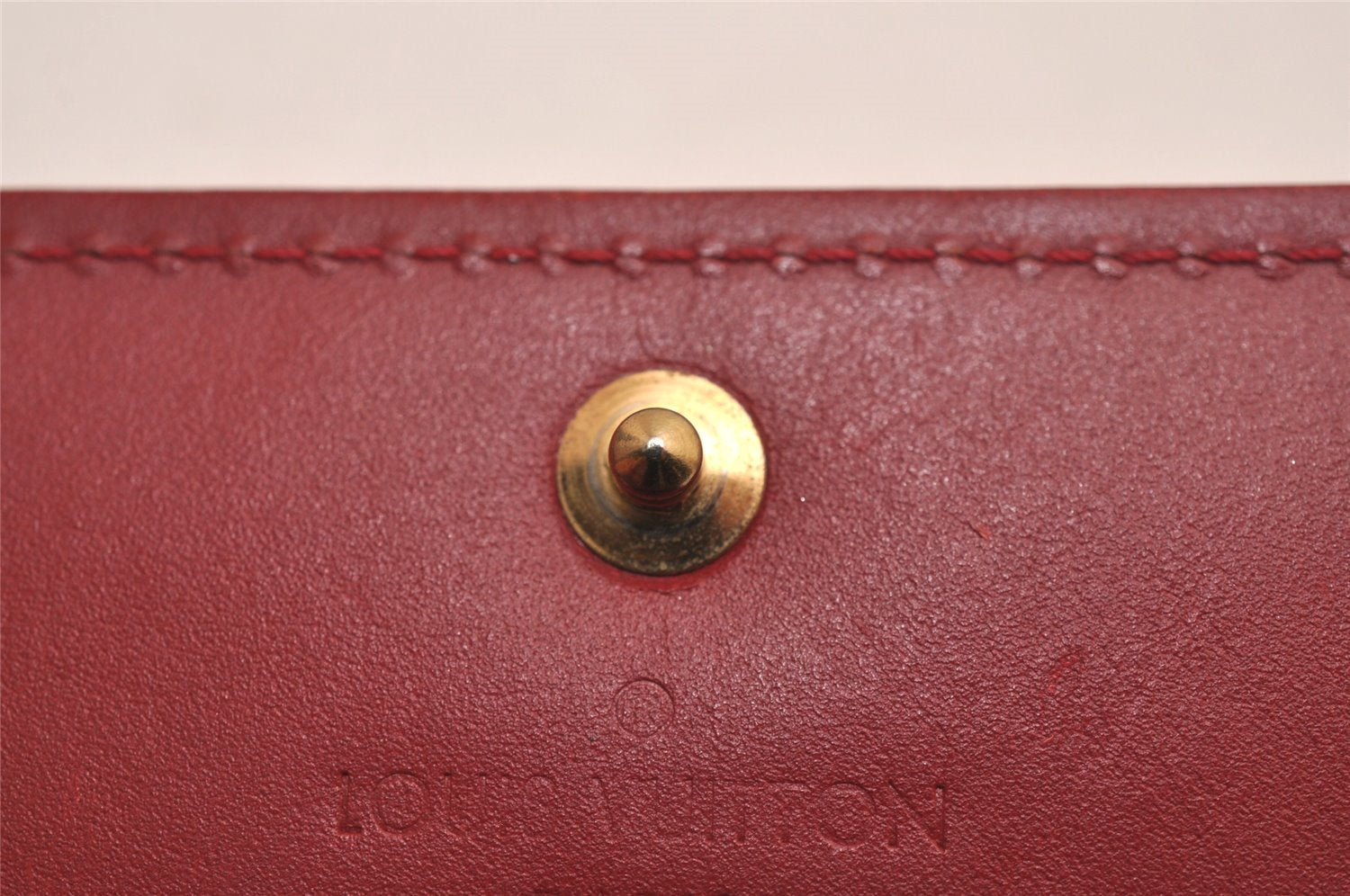 Authentic Louis Vuitton Vernis Multicles 4 Four Hooks Key Case M91976 Red 4513J