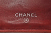 Authentic CHANEL Calf Skin Matelasse Bifold Long Wallet Purse Bordeaux CC 4513K