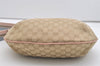 Authentic GUCCI Shoulder Cross Body Bag GG Canvas Leather 181092 Beige 4514J