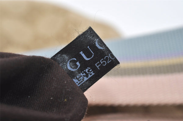 Authentic GUCCI Shoulder Cross Body Bag GG Canvas Leather 181092 Beige 4514J