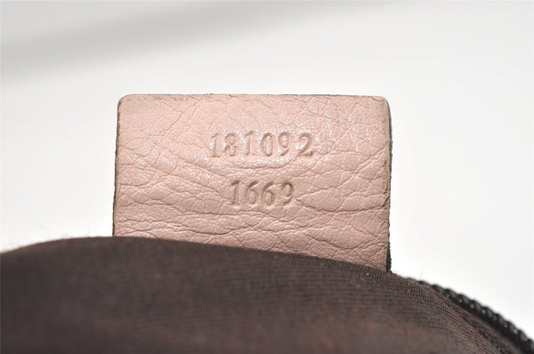 Authentic GUCCI Shoulder Cross Body Bag GG Canvas Leather 181092 Beige 4514J