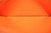 Authentic HERMES Bearn 2 PLIS Leather Trifold Long Wallet Purse Orange 4514K