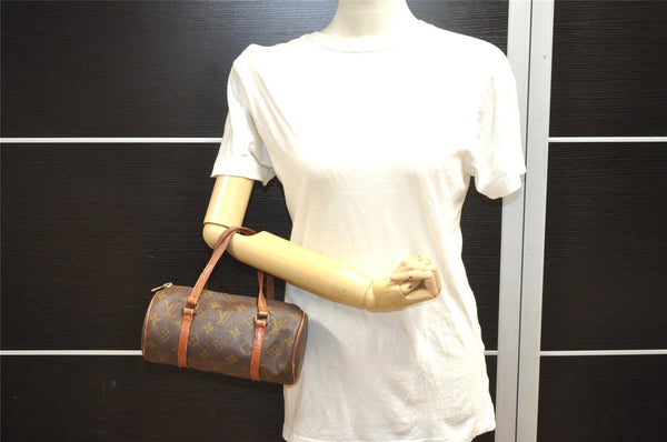 Authentic Louis Vuitton Monogram Papillon 22 Hand Bag Old Model LV 4515I