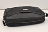 Authentic GUCCI Guccissima Nylon GG Leather Clutch Hand Bag 162782 Black 4515J