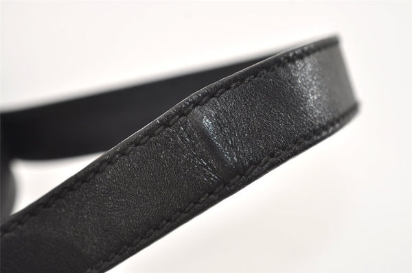 Authentic GUCCI Guccissima Nylon GG Leather Clutch Hand Bag 162782 Black 4515J