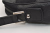 Authentic GUCCI Guccissima Nylon GG Leather Clutch Hand Bag 162782 Black 4515J