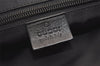 Authentic GUCCI Guccissima Nylon GG Leather Clutch Hand Bag 162782 Black 4515J