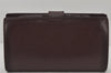 Authentic CHANEL Caviar Skin CC Logo Long Wallet Purse Bordeaux Red Box 4515K