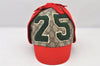 Authentic GUCCI Vintage Kids Cap GG PVC Size L Brown Red 4516K