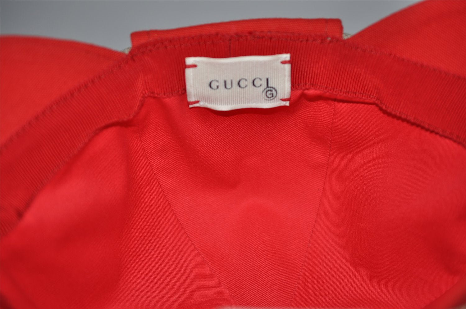 Authentic GUCCI Vintage Kids Cap GG PVC Size L Brown Red 4516K