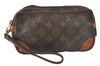 Auth Louis Vuitton Monogram Marly Dragonne PM Clutch Bag Old Model Junk 4517K