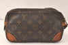 Auth Louis Vuitton Monogram Marly Dragonne PM Clutch Bag Old Model Junk 4517K
