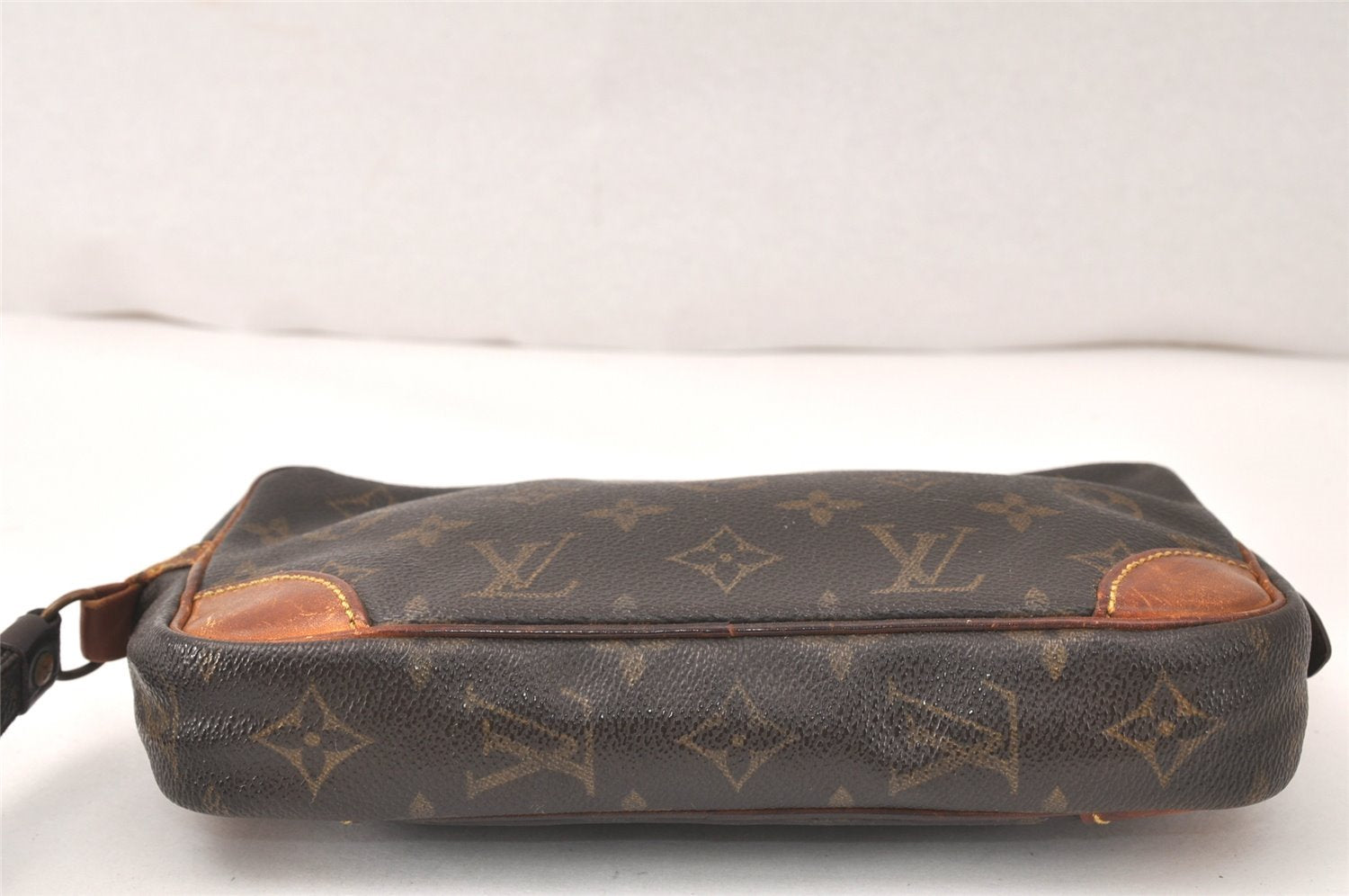 Auth Louis Vuitton Monogram Marly Dragonne PM Clutch Bag Old Model Junk 4517K