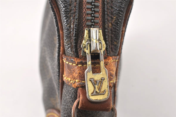 Auth Louis Vuitton Monogram Marly Dragonne PM Clutch Bag Old Model Junk 4517K