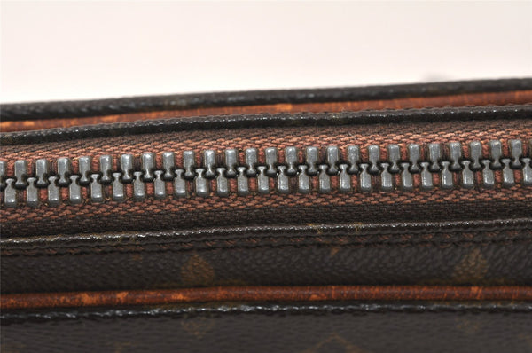 Auth Louis Vuitton Monogram Marly Dragonne PM Clutch Bag Old Model Junk 4517K