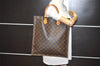 Authentic Louis Vuitton Monogram Sac Plat Hand Tote Bag M51140 LV Junk 4519I