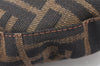 Authentic FENDI Vintage Zucca Shoulder Hand Bag Purse Canvas Leather Brown 4519K