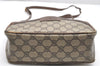 Authentic GUCCI Shoulder Cross Body Bag Purse GG PVC Leather Brown Junk 4520K