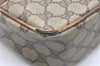 Authentic GUCCI Shoulder Cross Body Bag Purse GG PVC Leather Brown Junk 4520K