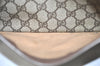 Authentic GUCCI Shoulder Cross Body Bag Purse GG PVC Leather Brown Junk 4520K