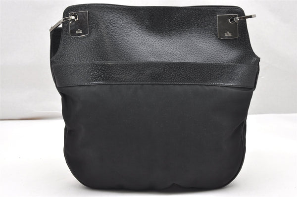 Authentic GUCCI Shoulder Cross Body Bag Nylon Leather 0013307 Black  4521K